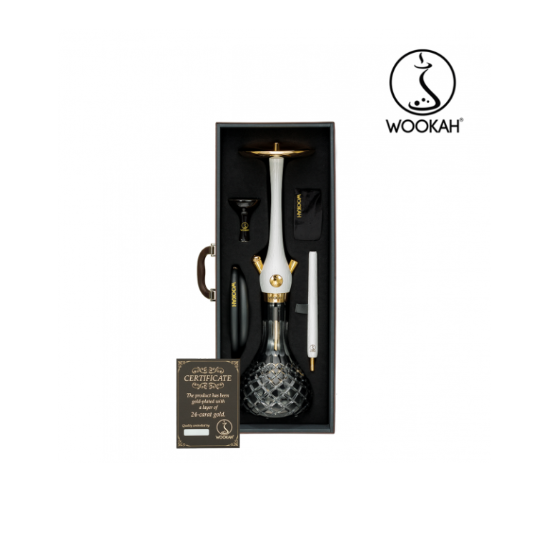WK-24K-GOLD-PLATED-WOOKAH-CHECK-BLACK-WHITE-N