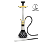 WK-24K-GOLD-PLATED-WOOKAH-CHECK-BLACK-WHITE-N
